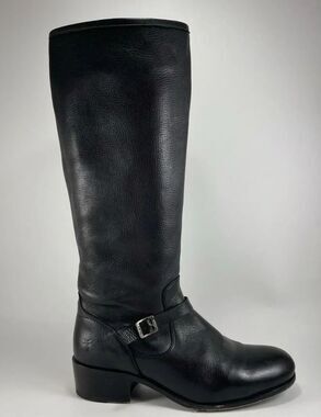 FRYE Lynn Strap Tall Zipper Riding Boots Sz 7.5, $325